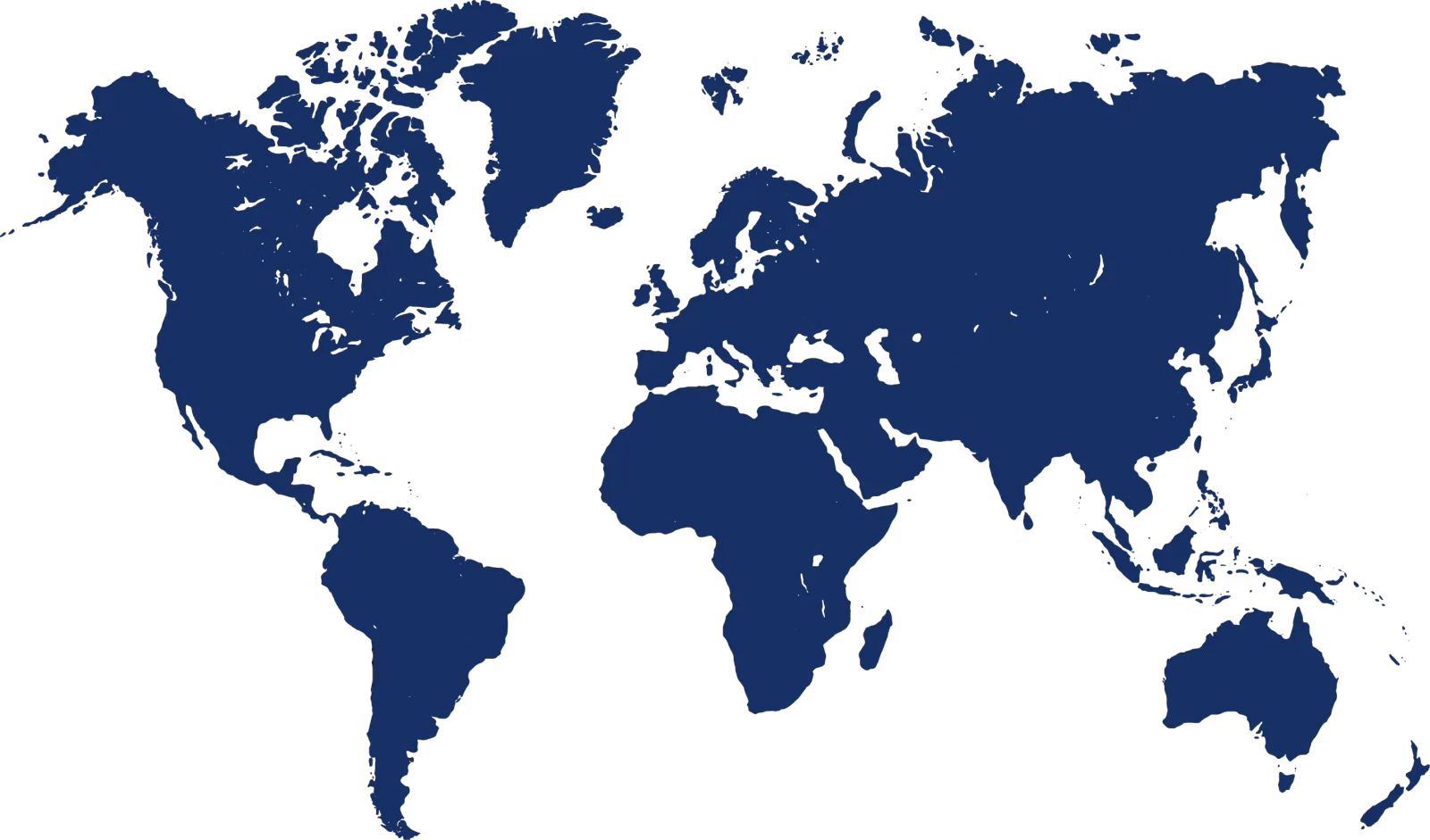 World map showing AMTAB partner coverage
